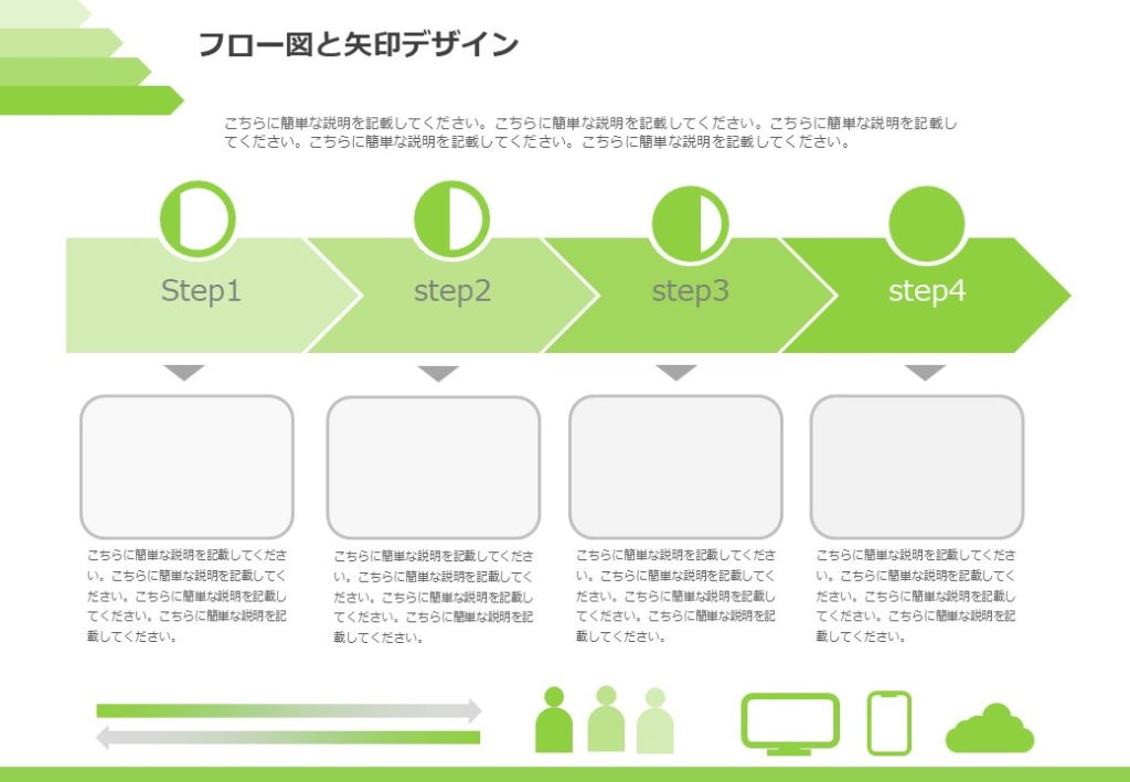 緑色のビジネスで使用できるパワーポイント提案書テンプレート Pptips Jp