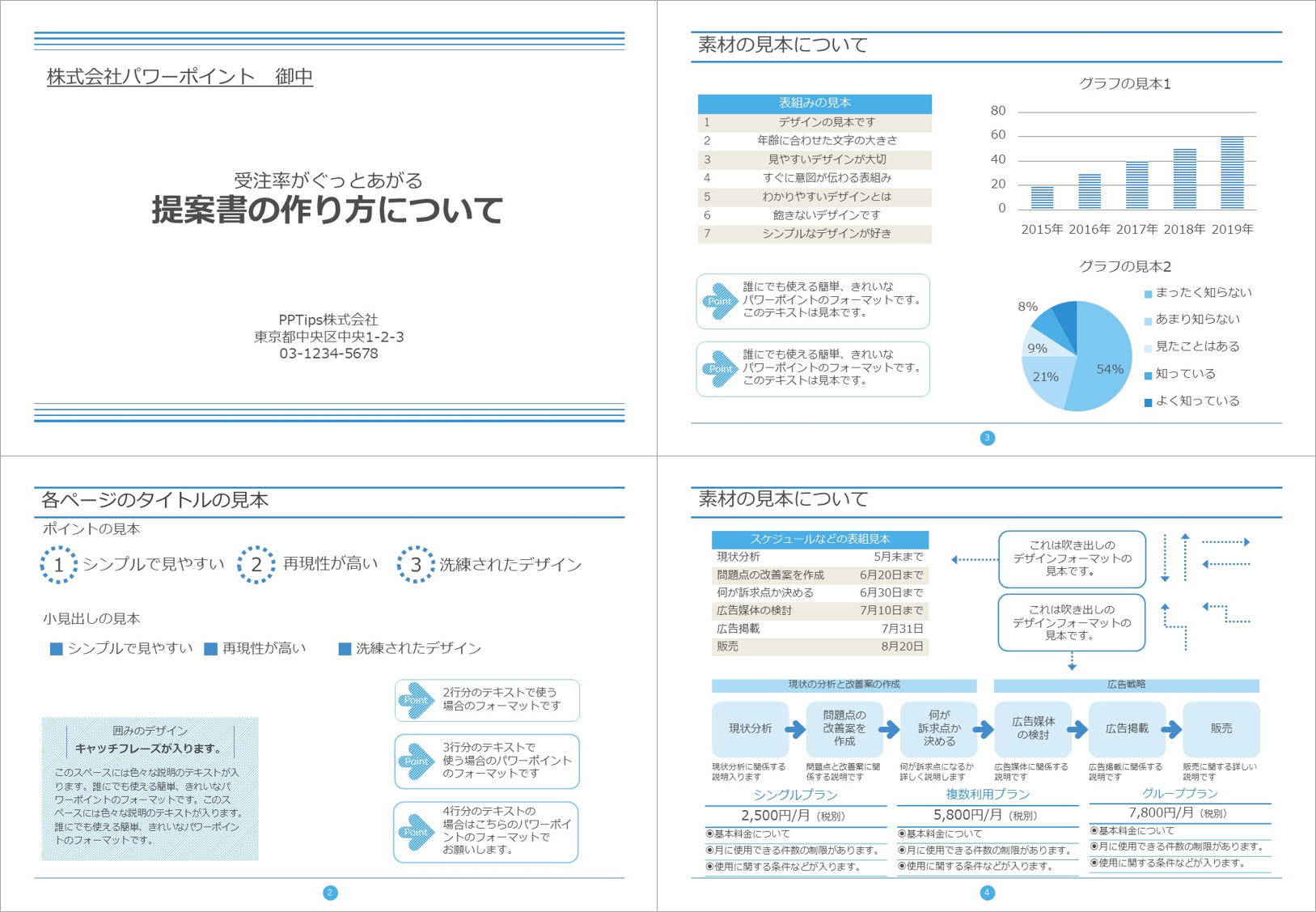 ビジネスで使える人気のパワーポイント提案書 企画書 テンプレート 10選 Pptips Jp