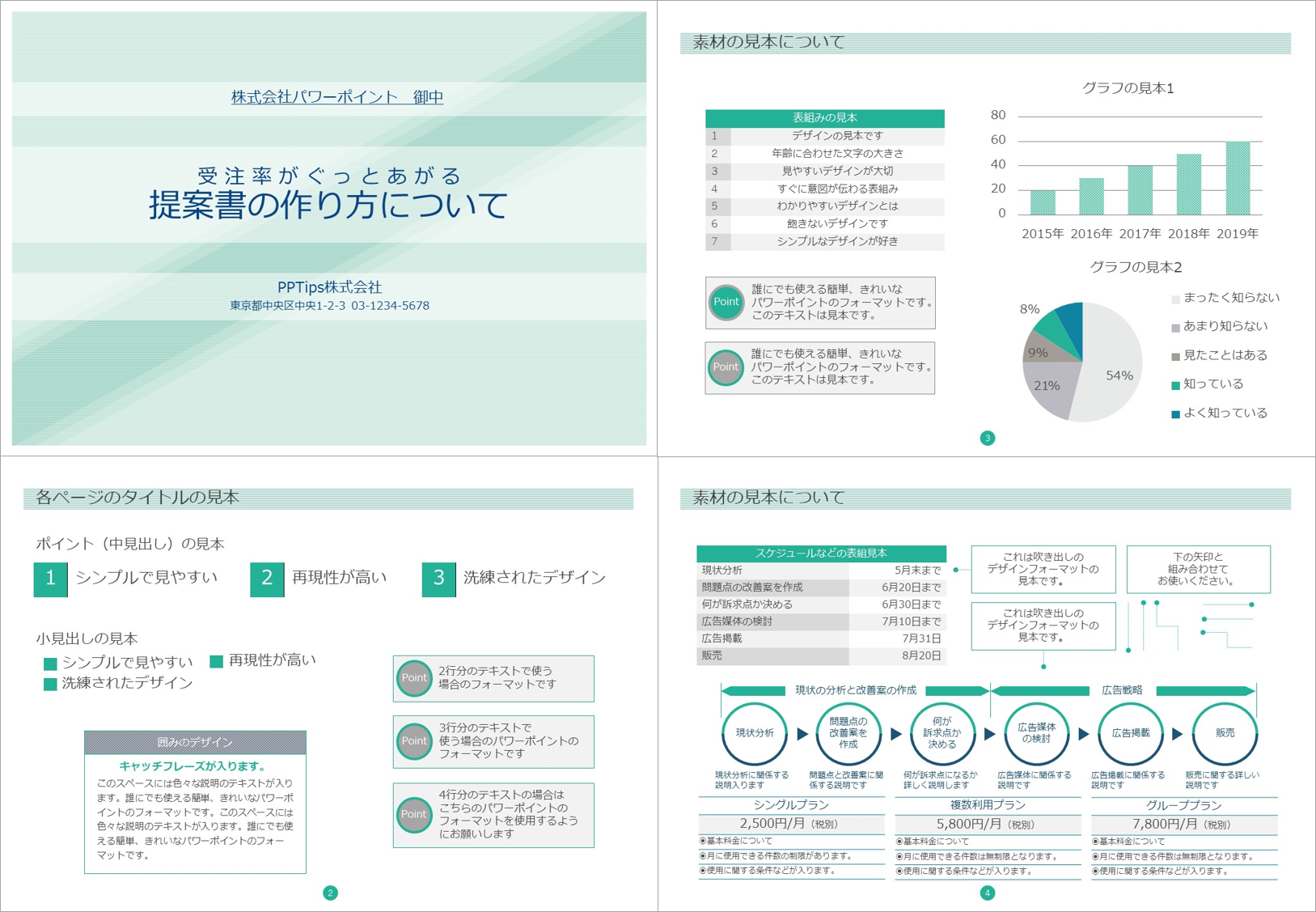 ビジネスで使える人気のパワーポイント提案書 企画書 テンプレート